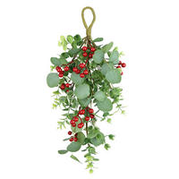 DEKOHÄNGER  - Grün, Basics, Textil (24/55/10cm) - X-Mas