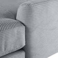 ECKSOFA Grau Cord  - Schwarz/Grau, Design, Kunststoff/Textil (240/175cm) - Landscape