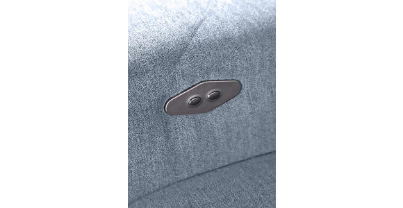 ECKSOFA in Flachgewebe Blau  300/205 cm  - Blau/Schwarz, KONVENTIONELL, Textil/Metall (300/205cm) - Carryhome