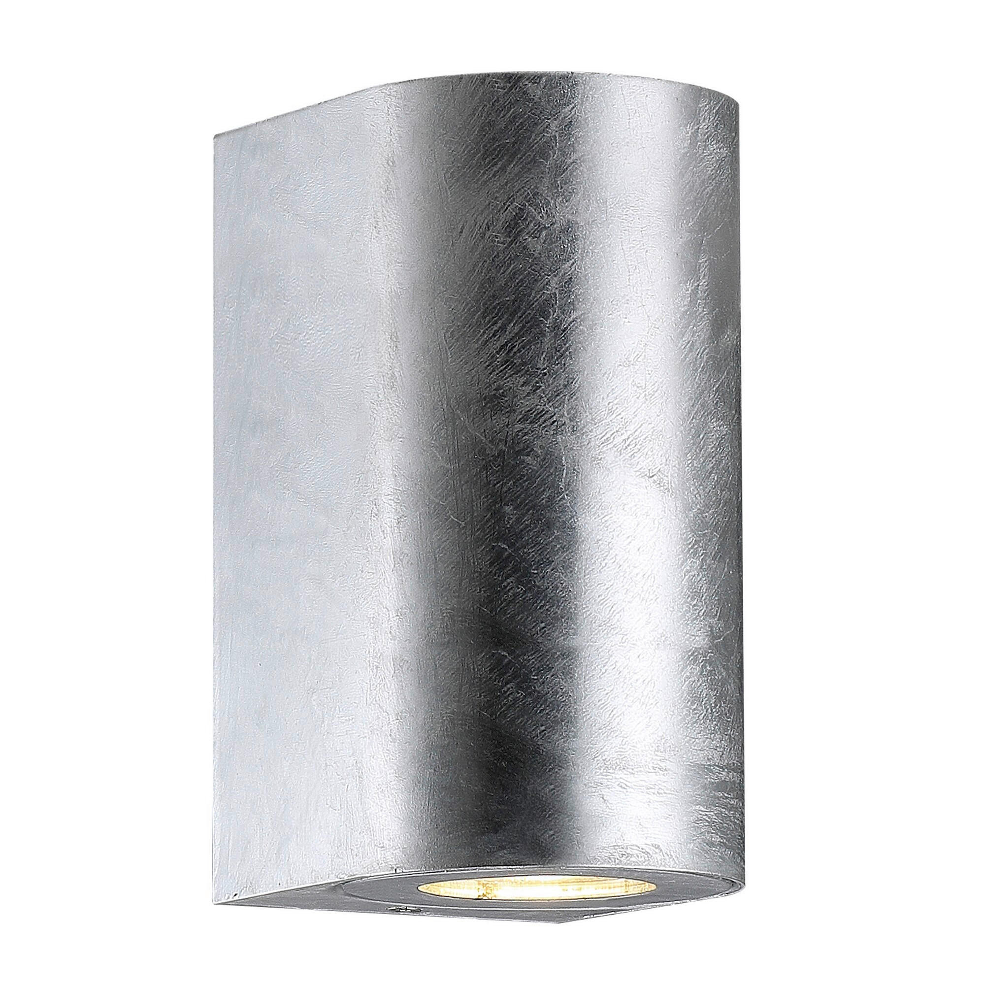 WANDLEUCHTE Canto 17.2/10/8.7 cm  - Zinkfarben, Design, Metall (17.2/10/8.7cm) - Nordlux
