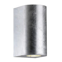 WANDLEUCHTE Canto 17.2/10/8.7 cm  - Zinkfarben, Design, Metall (17.2/10/8.7cm) - Nordlux