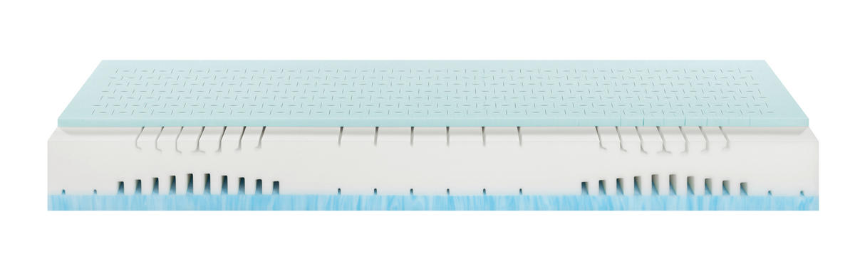WENDEMATRATZE 140/200 cm Höhe ca. 21-22 cm 7 -Zonen - Beere/Gelb, Basics, Textil (140/200cm) - Irisette