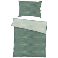 BETTWÄSCHE 3-teilig Makosatin 200/220 cm  - Jadegrün, KONVENTIONELL, Textil (200/220cm) - Kaeppel