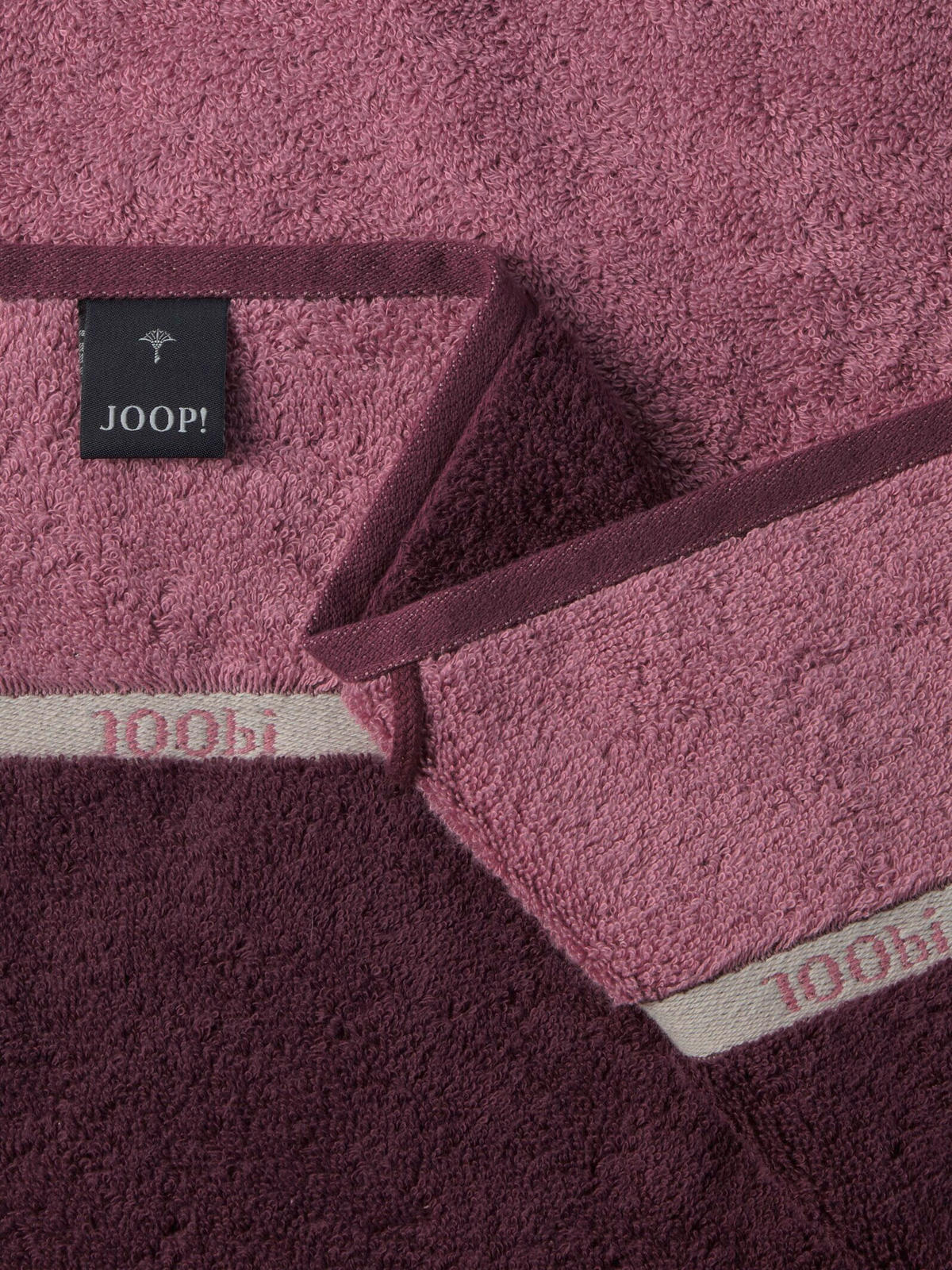 HANDTUCH 50/100 cm LINES LOGOGRAM Rot  - Rot, Basics, Textil (50/100cm) - Joop!