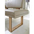 ECKBANK Echtleder Wildeiche massiv Eichefarben, Hellgrau - Eichefarben/Hellgrau, Design, Leder/Holz (203/153cm) - Valdera