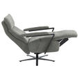 RELAXSESSEL in Textil Grau  - Schwarz/Grau, Design, Textil/Metall (68/117/85cm) - Cantus
