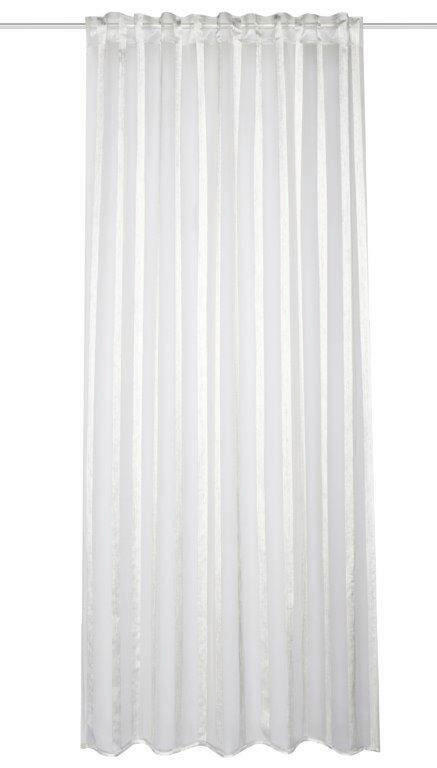 FERTIGVORHANG transparent  - Grau, Basics, Textil (140/245cm)