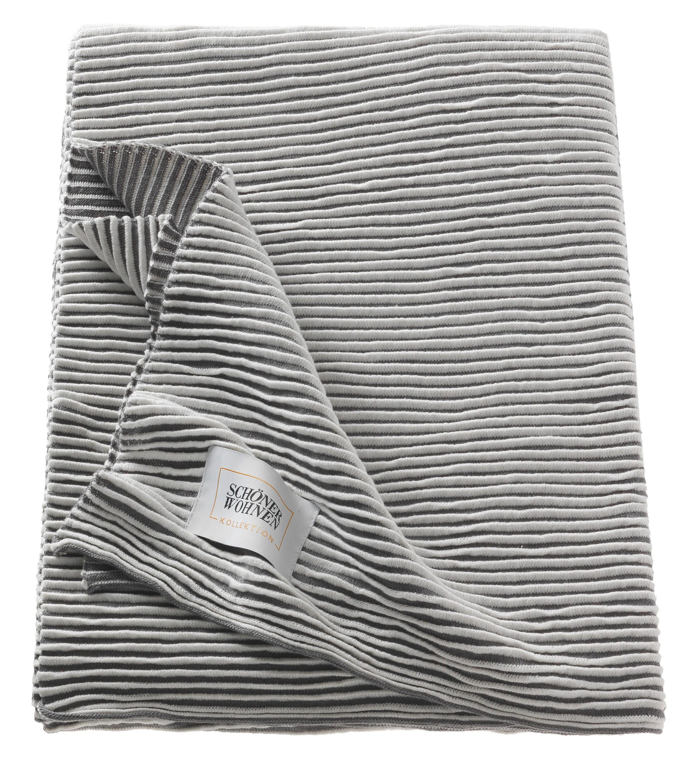 PLAID SW-LIV 130/170 cm  - Grau, Basics, Textil (130/170cm) - Schöner Wohnen