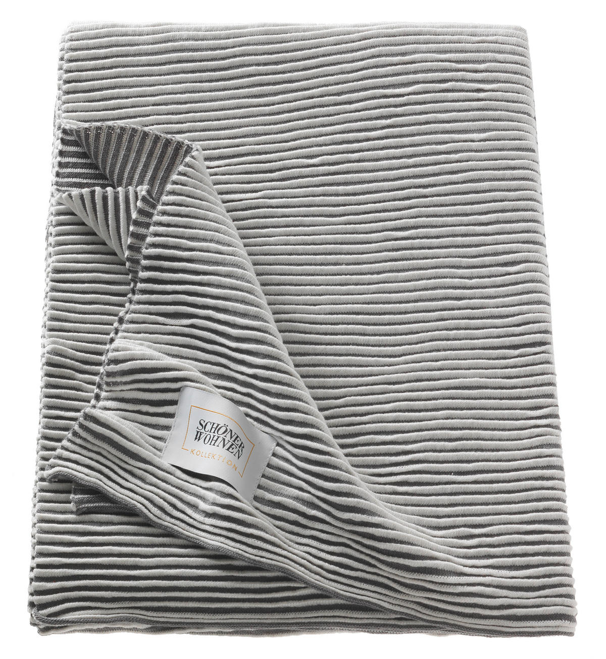 PLAID SW-LIV 130/170 cm  - Grau, Basics, Textil (130/170cm) - Schöner Wohnen