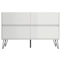 SIDEBOARD Posseik Industrial  in 119/75/42 cm  - Eichefarben/Schwarz, Design, Holzwerkstoff/Metall (119/75/42cm) - P & B