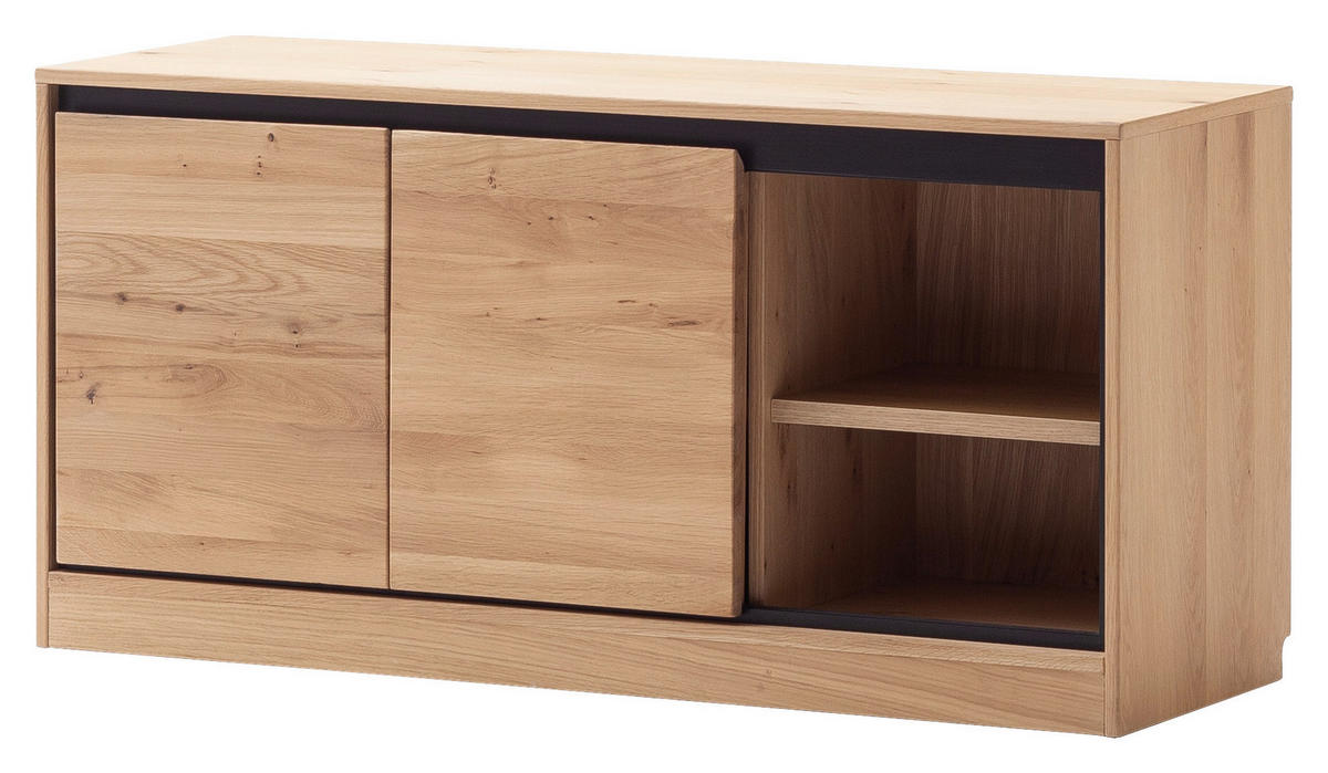 LOWBOARD  in 120/58/44 cm  - Eiche Bianco, KONVENTIONELL, Holz/Holzwerkstoff (120/58/44cm) - Linea Natura
