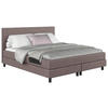 BOXBETT 140/200 cm  Taupe  - Taupe/Schwarz, Modern, Holz/Holzwerkstoff (140/200cm) - MID.YOU