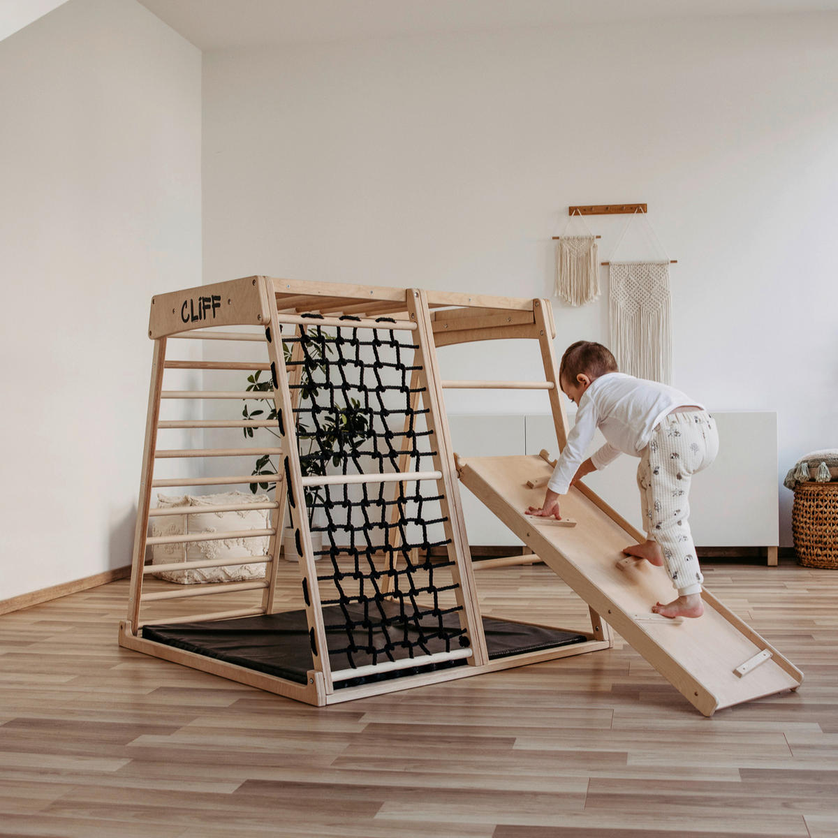 KLETTERGERÜST ZUBEHÖR - Birkefarben, Basics, Holz (112cm) - CLIFF