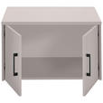 AUFSATZSCHRANK 72/43/54 cm   - Kaschmir/Schwarz, Basics, Holzwerkstoff/Metall (72/43/54cm) - Xora