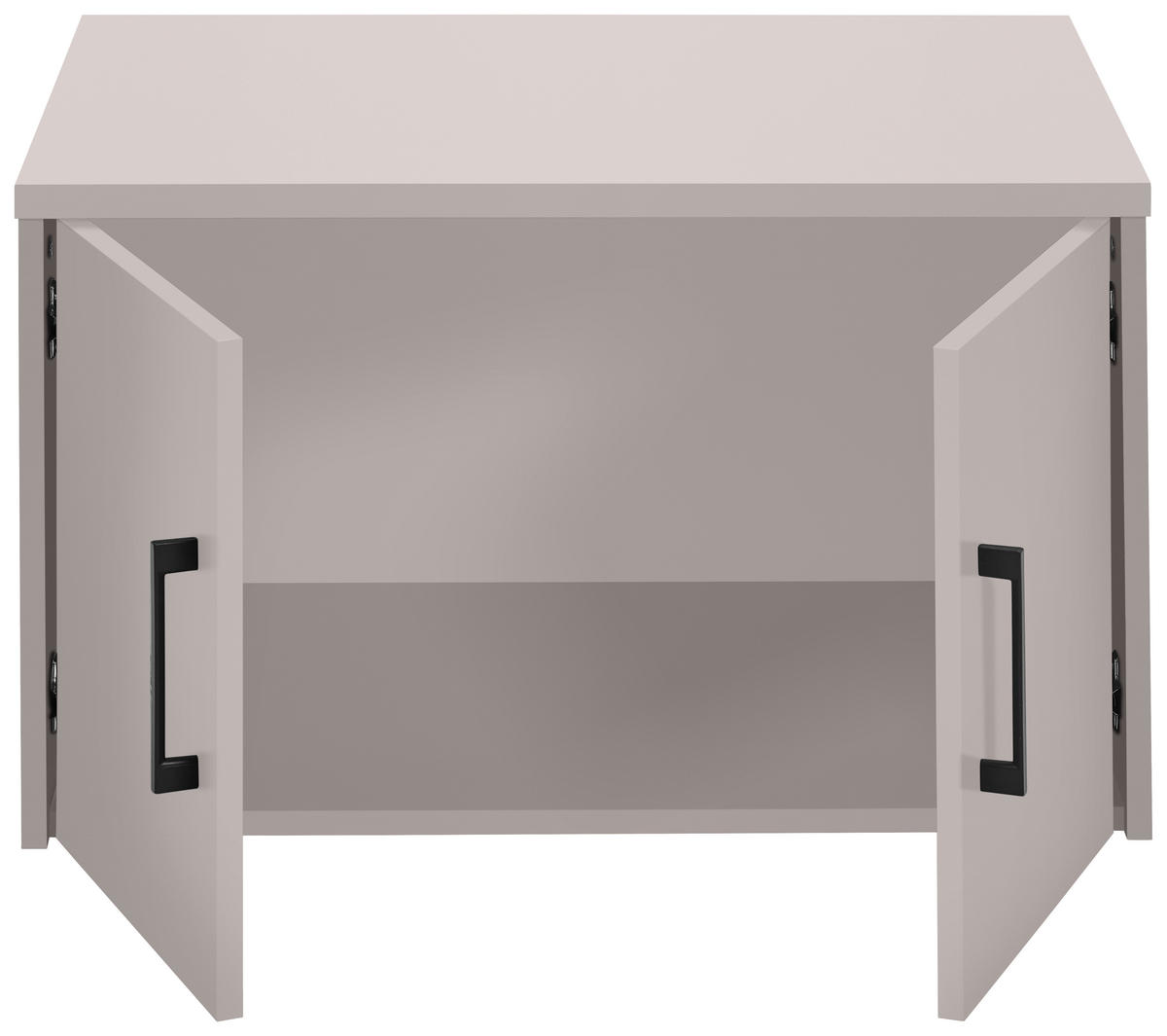 SZEKRÉNYRÁTÉT  - kasmírszínű/fekete, Basics, faalapú anyag/fém (72/43/54cm) - Xora