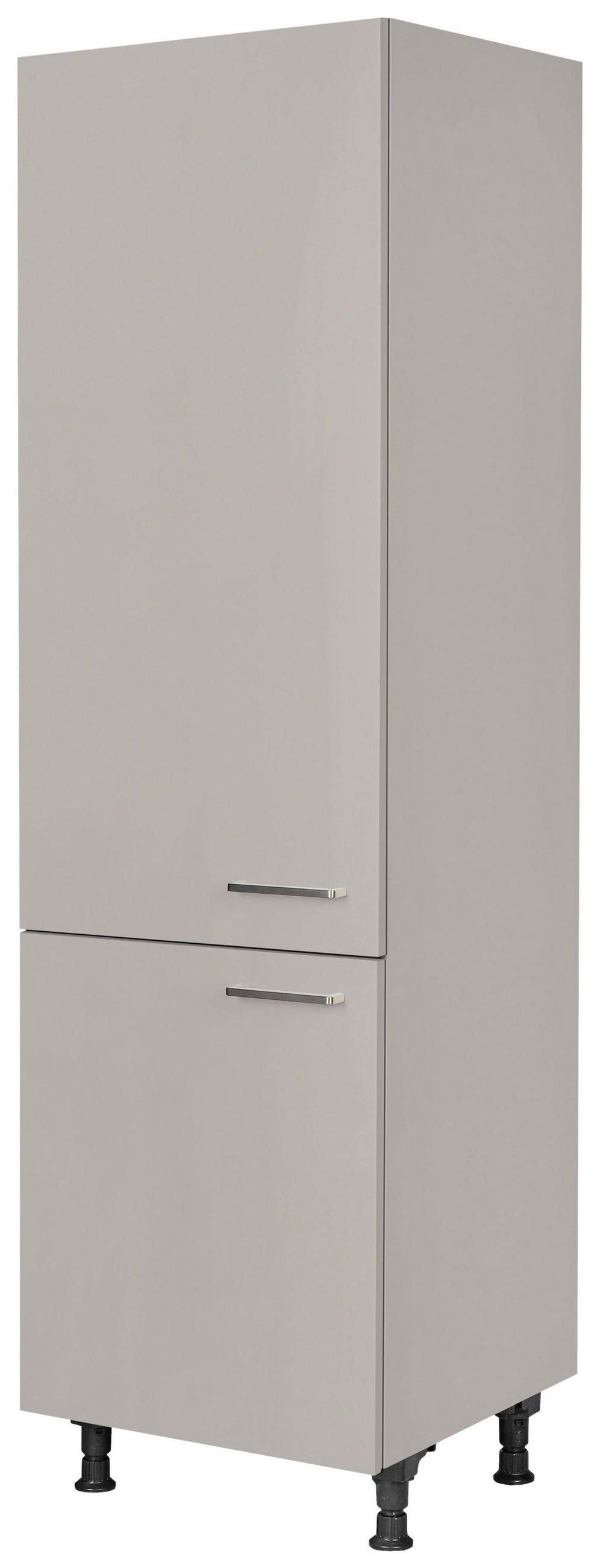GERÄTEUMBAUSCHRANK 60/216,6/58 cm  in Grau  - Edelstahlfarben/Grau, MODERN, Holzwerkstoff/Metall (60/216,6/58cm) - Nobilia