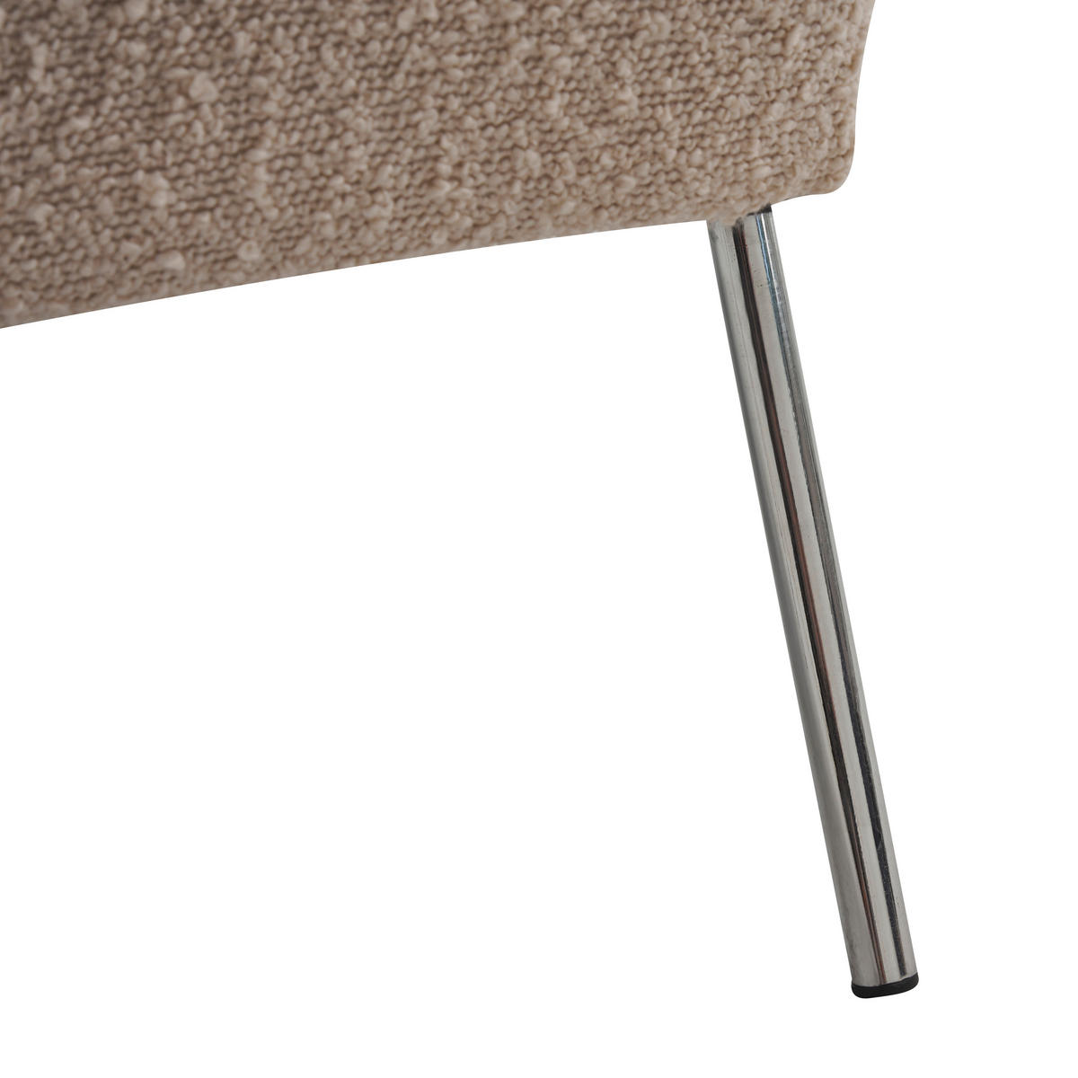 SESSEL Bouclé Beige    - Ecru/Beige, MODERN, Holz/Textil (60/73/76cm) - MID.YOU