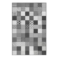 OUTDOORTEPPICH 120/170 cm Chester Schwarz, Weiß  - Schwarz/Weiß, KONVENTIONELL, Textil (120/170cm) - Esprit