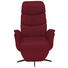 RELAXSESSEL in Leder Rot - Rot/Schwarz, Design, Leder/Metall (77/114/86cm) - Welnova RELAXSESSEL in Leder Rot - Rot/Schwarz, Design, Leder/Metall (77/114/86cm) - Welnova