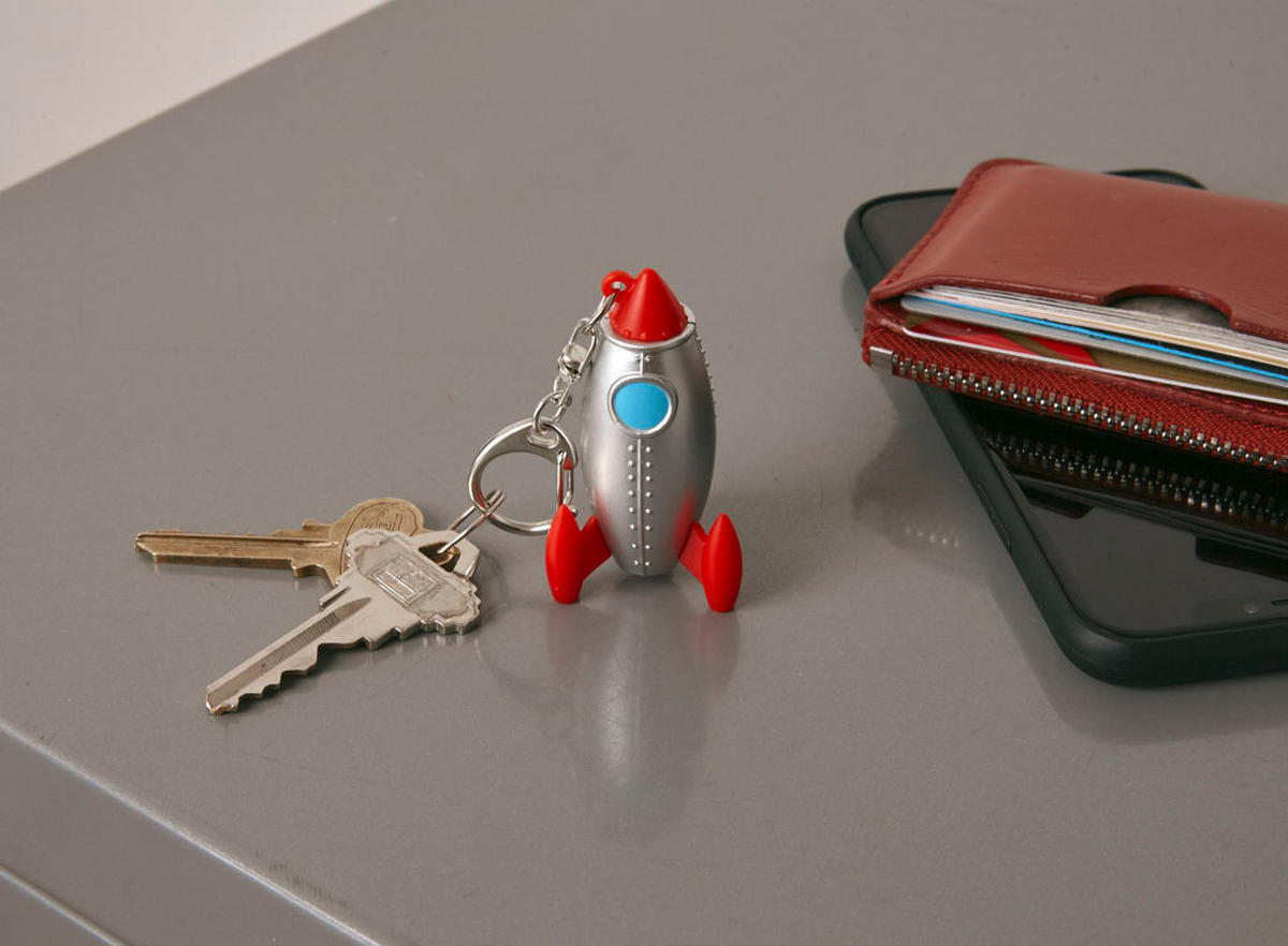 PRÍVESOK NA KĽÚČE - viacfarebná, Basics, plast (3/10,5/6,5cm) - Kikkerland