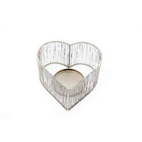 TEAMÉCSESTARTÓ - ezüstszínű, Basics, fém (20/20/11cm)