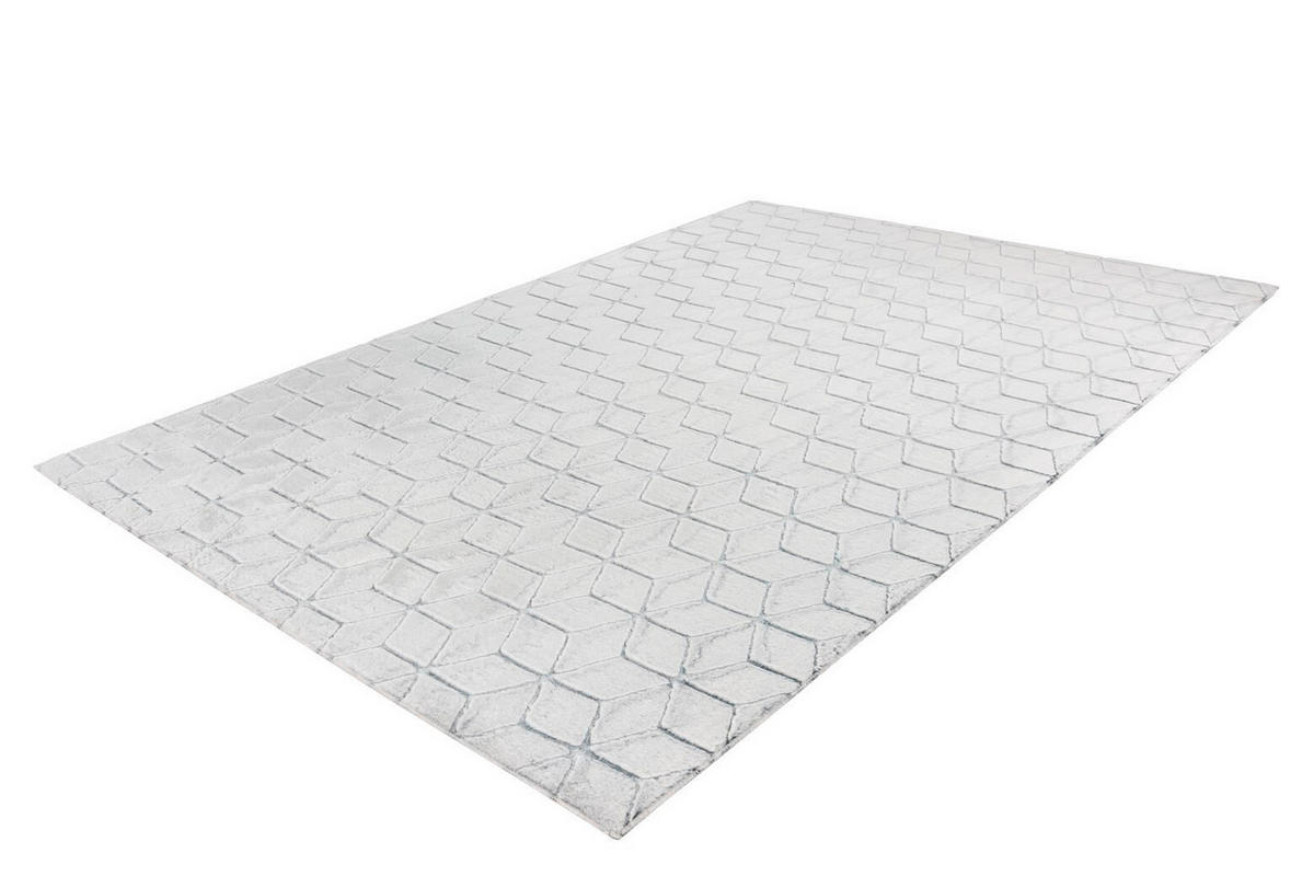 TEPPICH 80/150 cm Vivica 125 Weiß / Anthrazit Anthrazit, Weiß  - Anthrazit/Weiß, KONVENTIONELL, Textil (80/150cm)