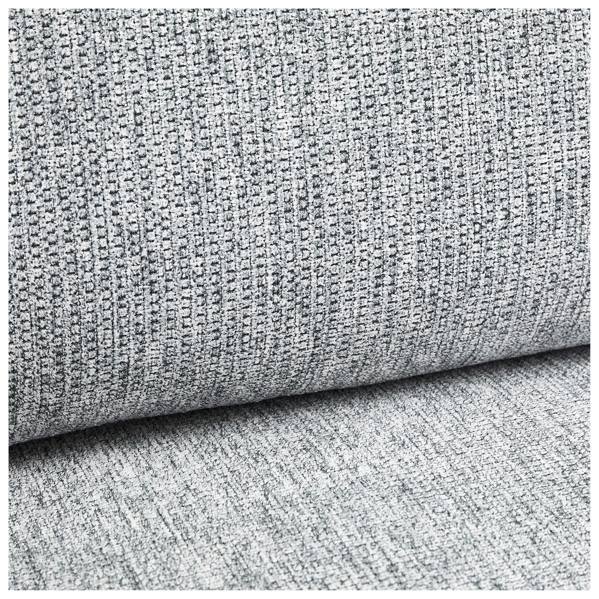 2-SITZER-SOFA in Flachgewebe Hellgrau  - Hellgrau/Schwarz, Design, Textil/Metall (178/86/97cm) - Hom`in