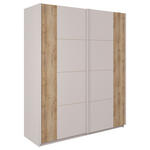 SCHWEBETÜRENSCHRANK  in Eichefarben, Sandfarben  - Sandfarben/Eichefarben, KONVENTIONELL, Holzwerkstoff/Metall (170/211/68cm) - Hom`in