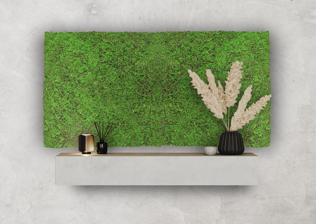 AKUSTIKPANEEL Modular Wall System Design Flora 52/52/2 cm  - Hellgrün, MODERN, Kunststoff (52/52/2cm) - Jangal