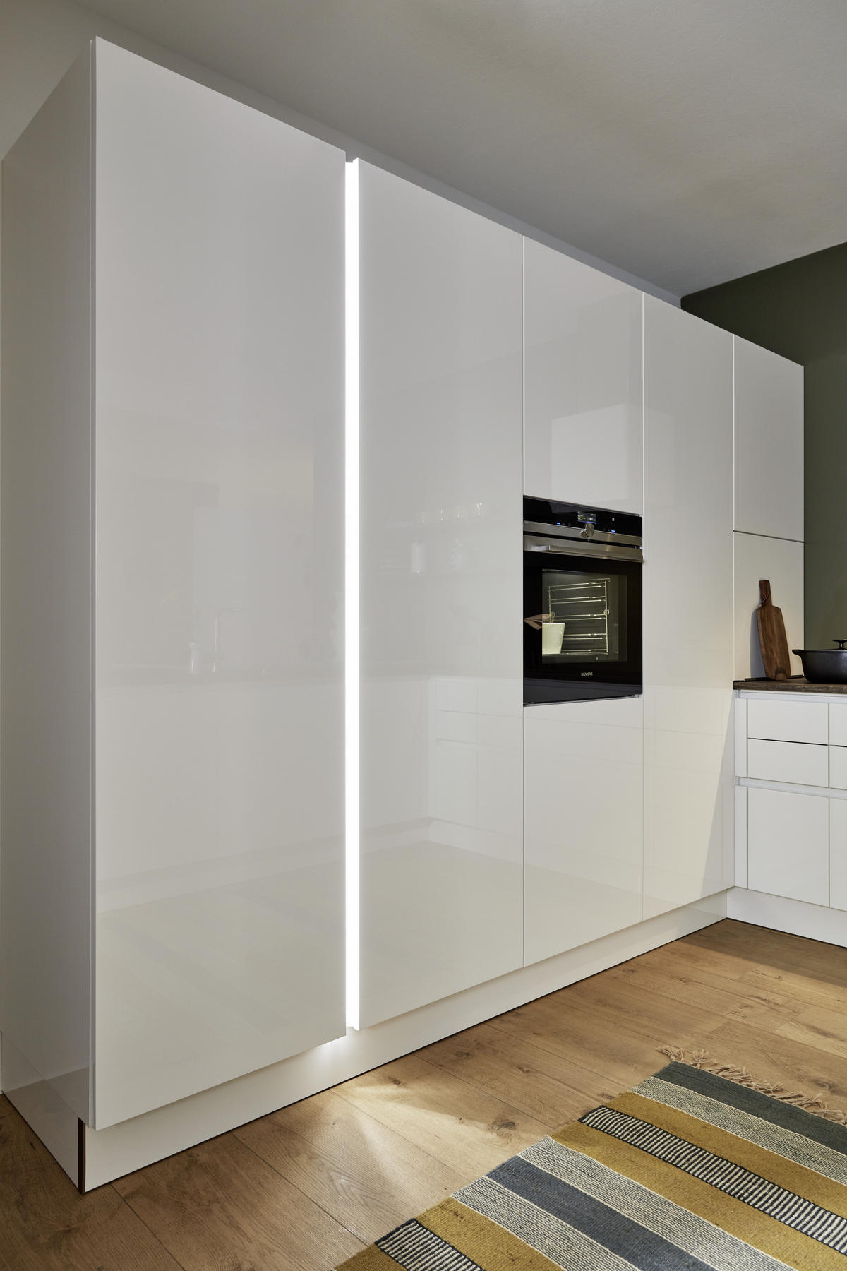 EINBAUKÜCHE NOVA LACK  - Eichefarben/Weiß, Design, Holzwerkstoff - Nolte Küchen