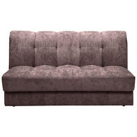 SCHLAFSOFA  mit Stoffauswahl, Schlafen auf Sitzhöhe Chenille Altrosa  - Schwarz/Altrosa, KONVENTIONELL, Kunststoff/Textil (166/93/106cm) - home24