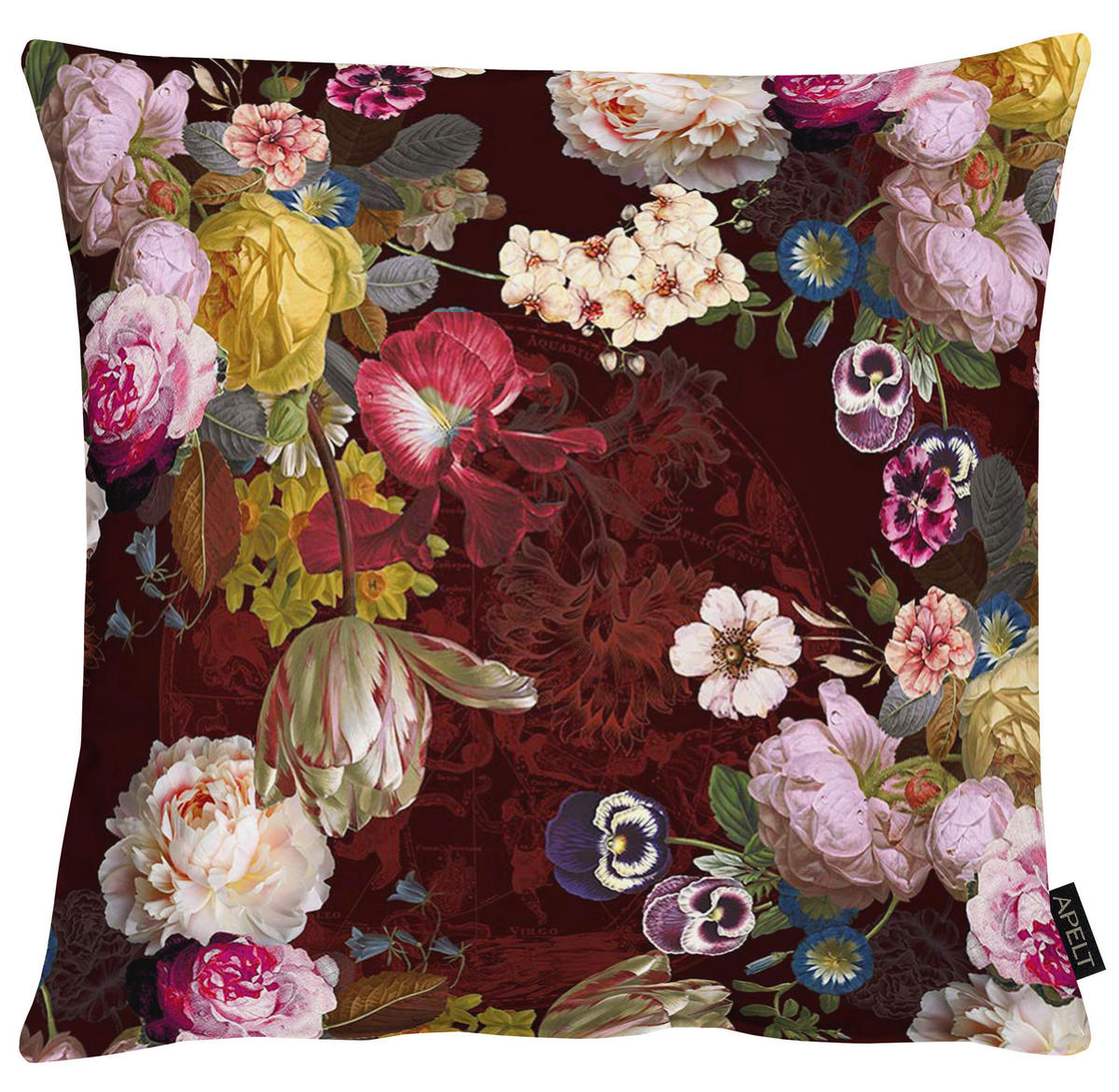 KISSENHÜLLE 49/49 cm  - Aubergine, Design, Textil (49/49cm) - Novel