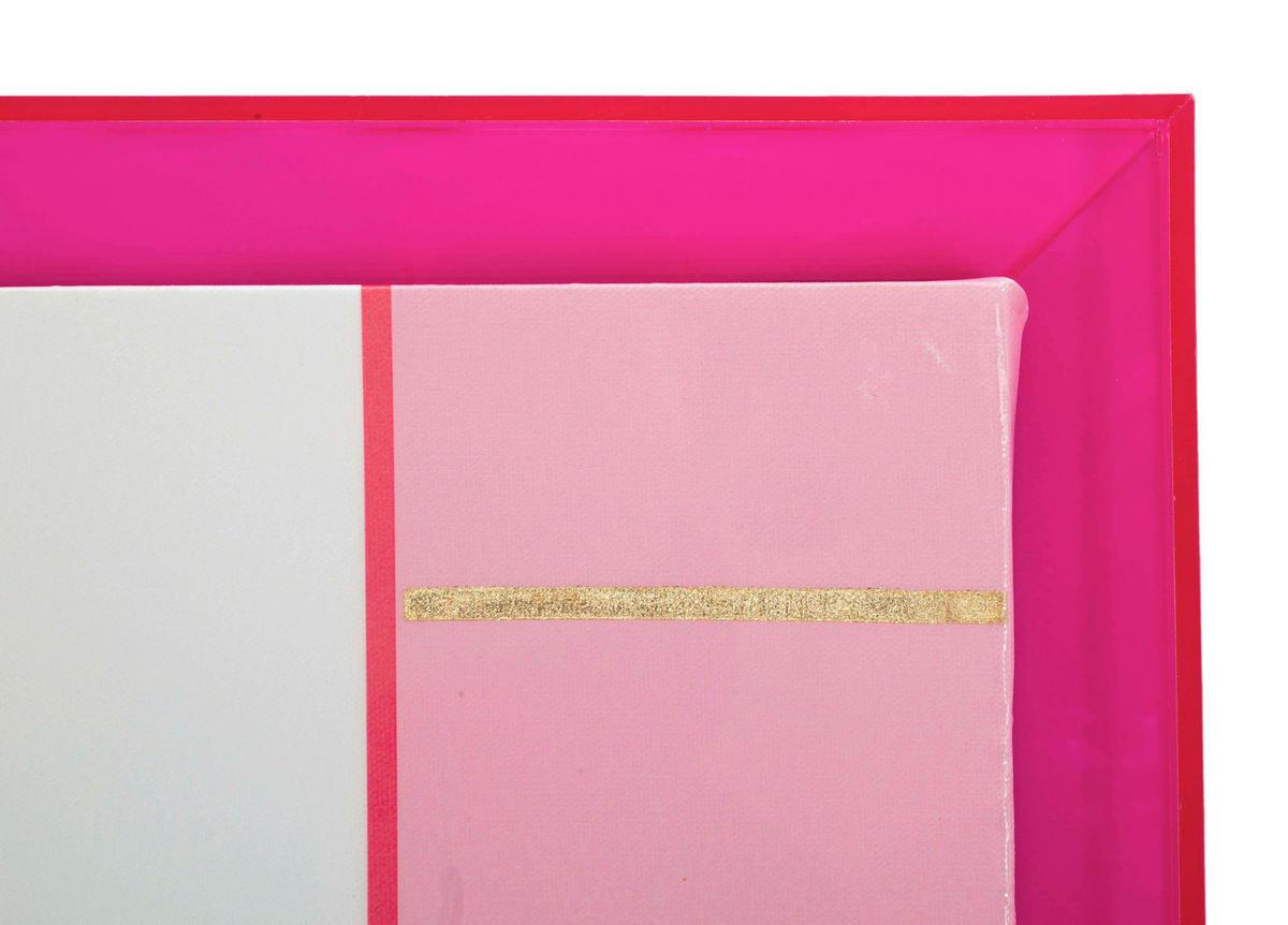 LEINWANDBILD  - Magenta, Basics, Holz/Kunststoff (60/80/3.3cm)