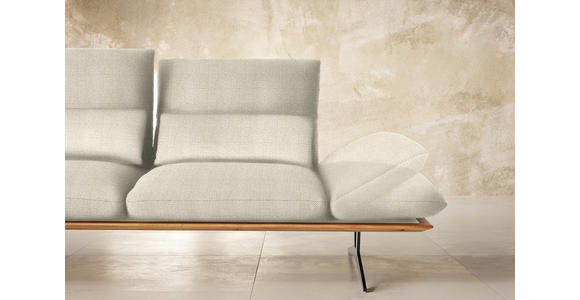 ECKSOFA in Flachgewebe Beige 159/314 cm - Beige/Schwarz, Design, Holz/Textil (159/314cm) - Dieter Knoll