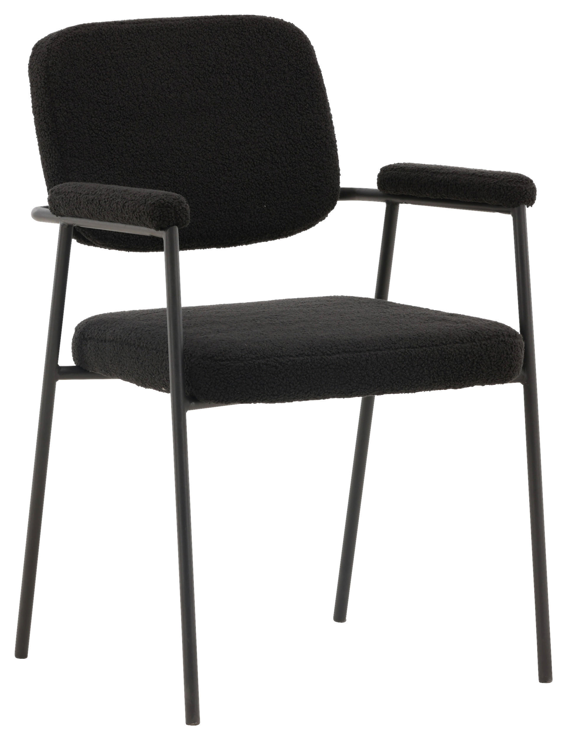 STUHL-SET  in Stahl  - Schwarz, Design, Textil/Metall (58/90/61cm) - Livetastic