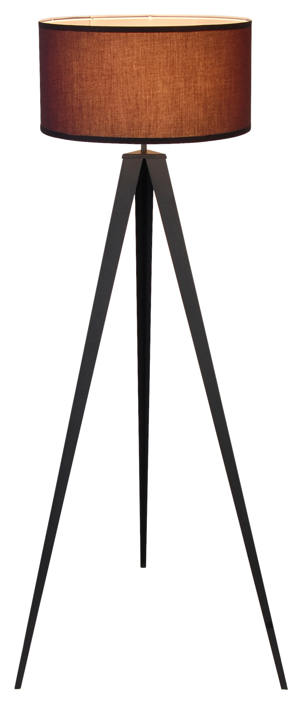 STEHLEUCHTE 45/153 cm    - Schwarz, Trend, Kunststoff/Textil (45/153cm) - Novel