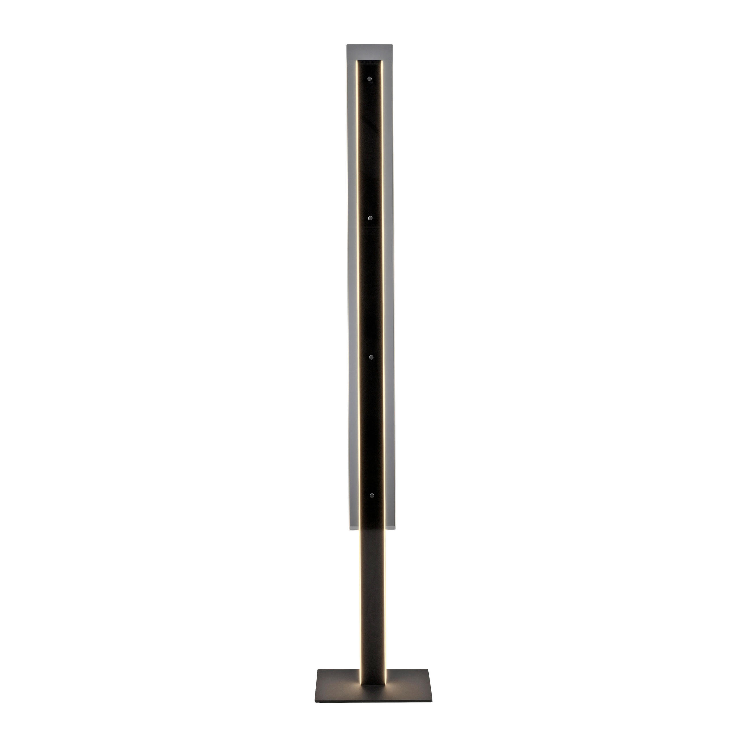 LED-STEHLEUCHTE 25/25/140 cm    - Schwarz, Design, Kunststoff/Metall (25/25/140cm) - Schöner Wohnen