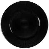 FARFURIE PLATOU  34 cm  - negru, Konventionell, sticlă (34cm) - Novel