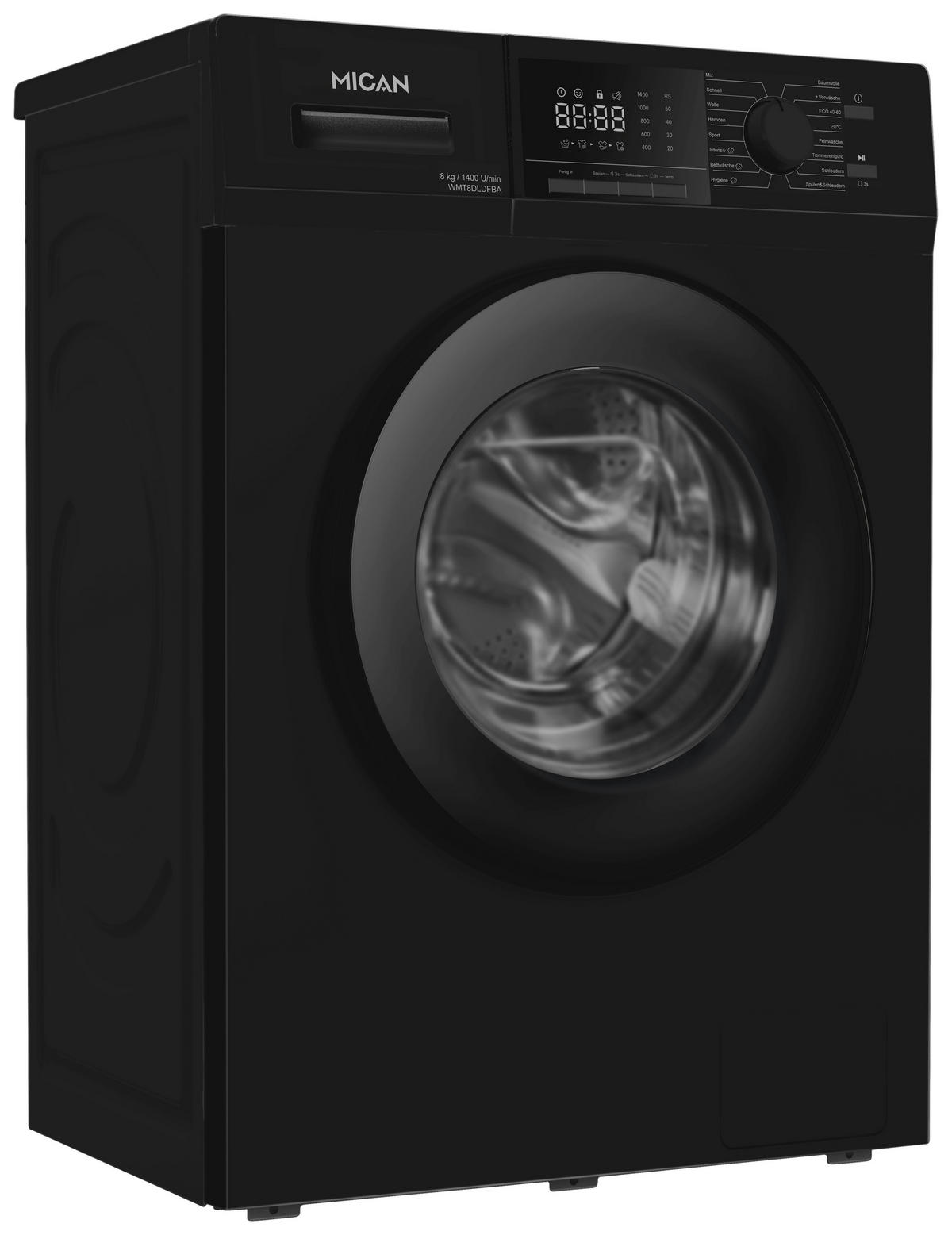WASCHMASCHINE WMT8DLDFBA   - Schwarz, Basics, Metall (52/59,5/85cm) - Mican