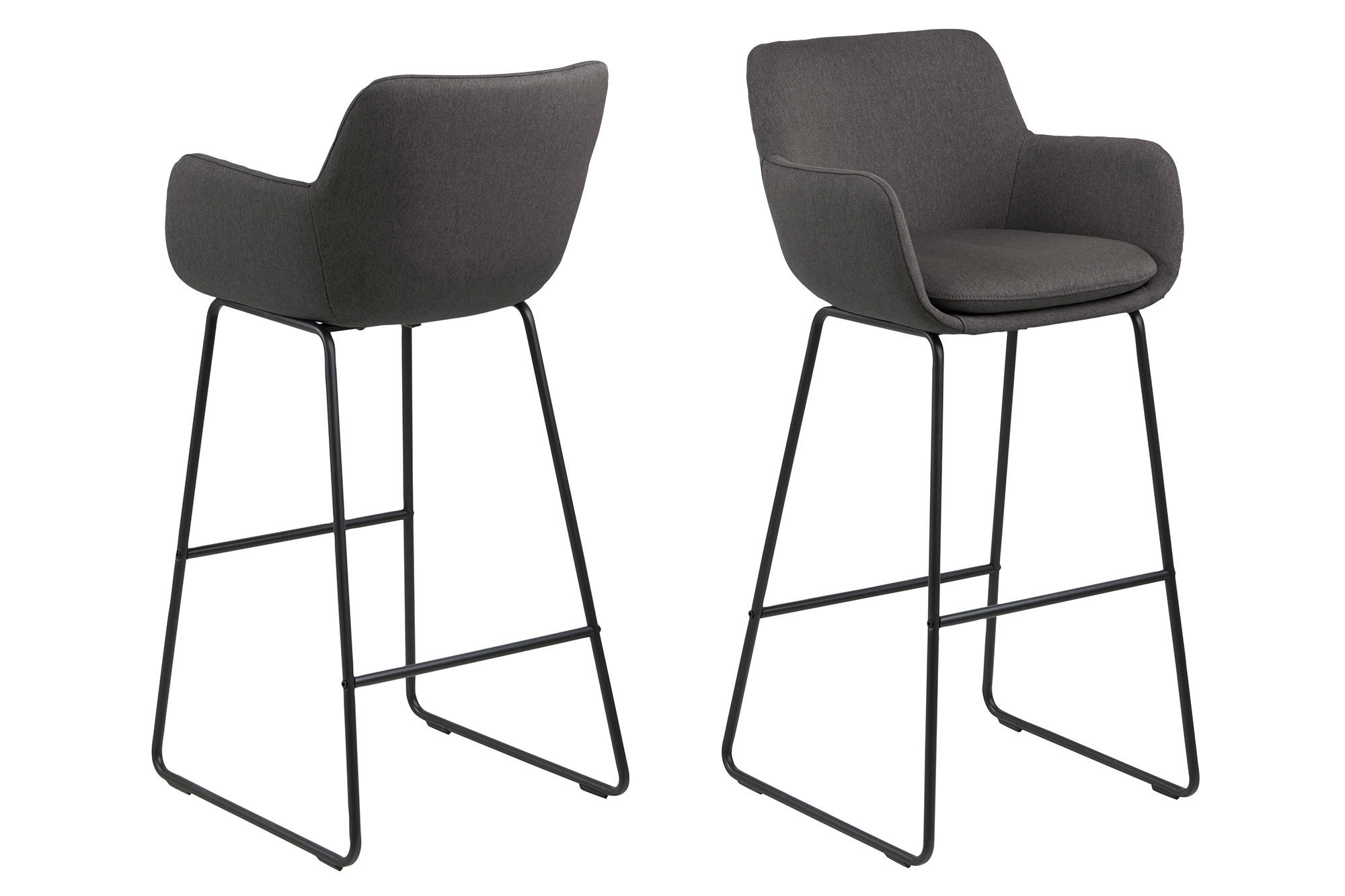 BARSKA STOLICA tamnosiva - tamnosiva/crna, Dizajnerski, tekstil/metal (52/100/53cm) - Hom`in