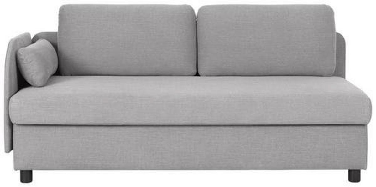 LIEGE in Flachgewebe Grau  - Wengefarben/Grau, Konventionell, Holz/Textil (206/80/94cm) - Joka