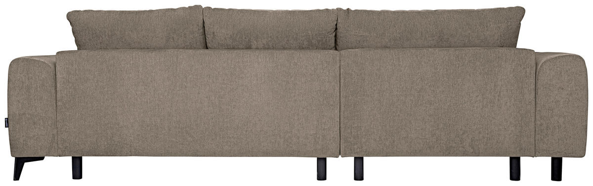 HÖRNSOFFA i chenille taupe  - svart/taupe, Klassisk, textil/plast (222/279cm) - MID.YOU