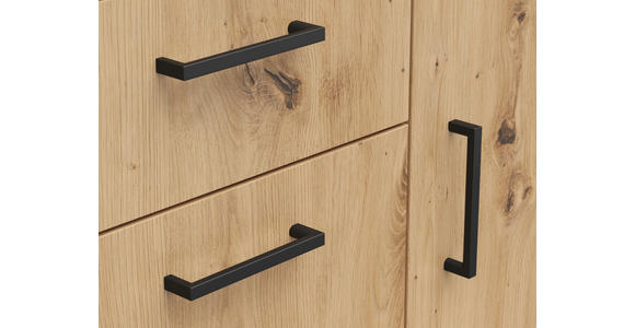 KOMMODE in 80/83/52 cm - Anthrazit/Schwarz, MODERN, Holzwerkstoff/Kunststoff (80/83/52cm) - Carryhome
