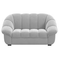 2-SITZER-SOFA Chenille Hellgrau  - Hellgrau/Schwarz, KONVENTIONELL, Kunststoff/Textil (163/88/104cm) - Welnova