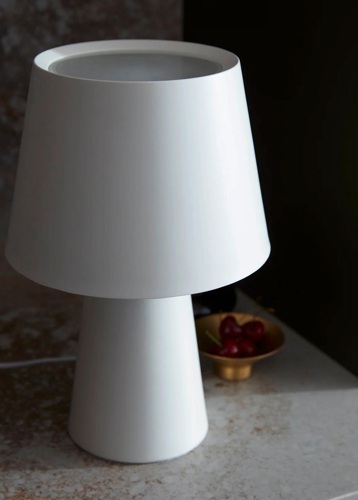 TISCHLEUCHTE - Weiss, Design (23/35,5/23cm)