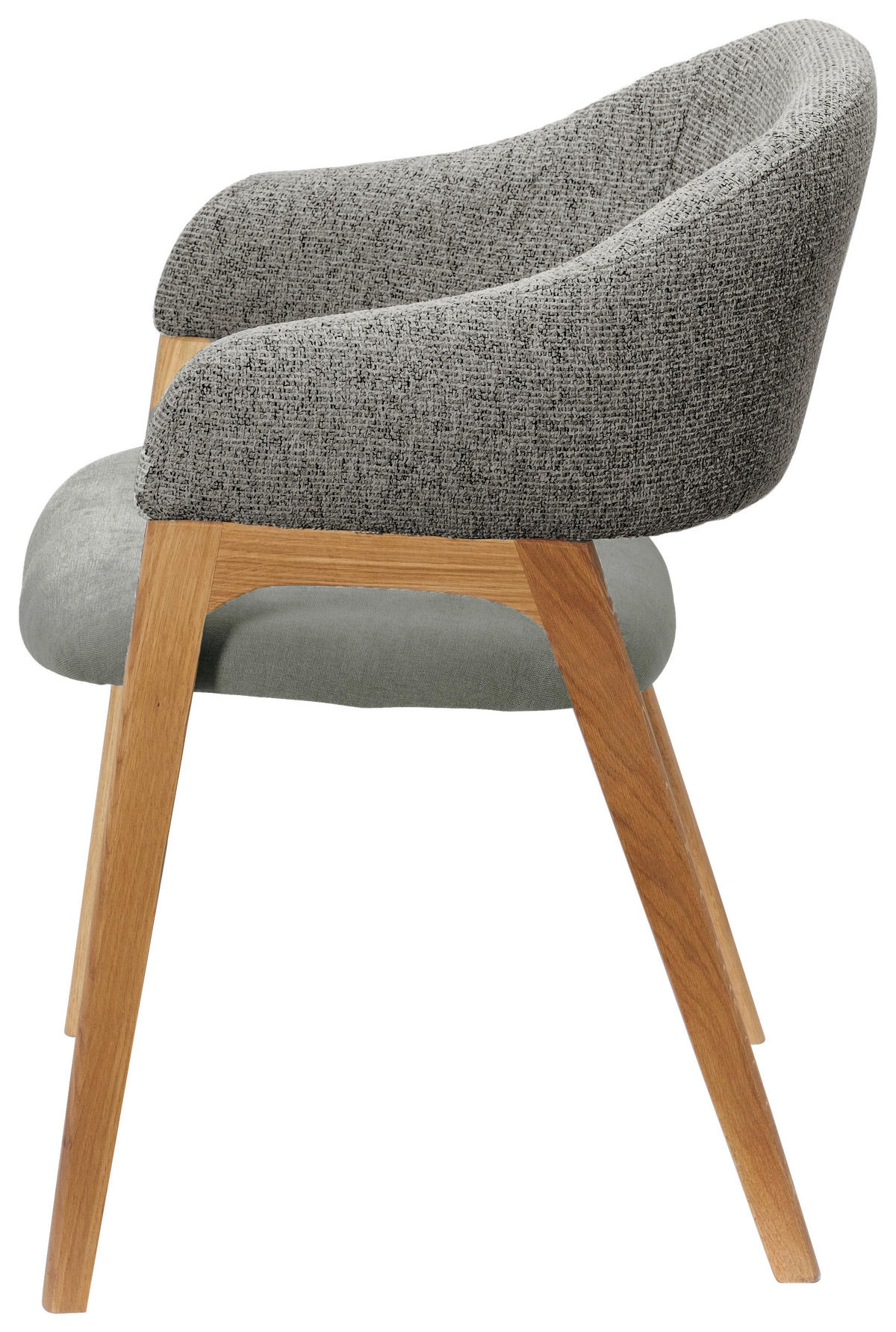 ARMLEHNSTUHL in Holz, Textil Grün  - Eichefarben/Grün, KONVENTIONELL, Holz/Textil (56,5/82,5/59,5cm) - Linea Natura