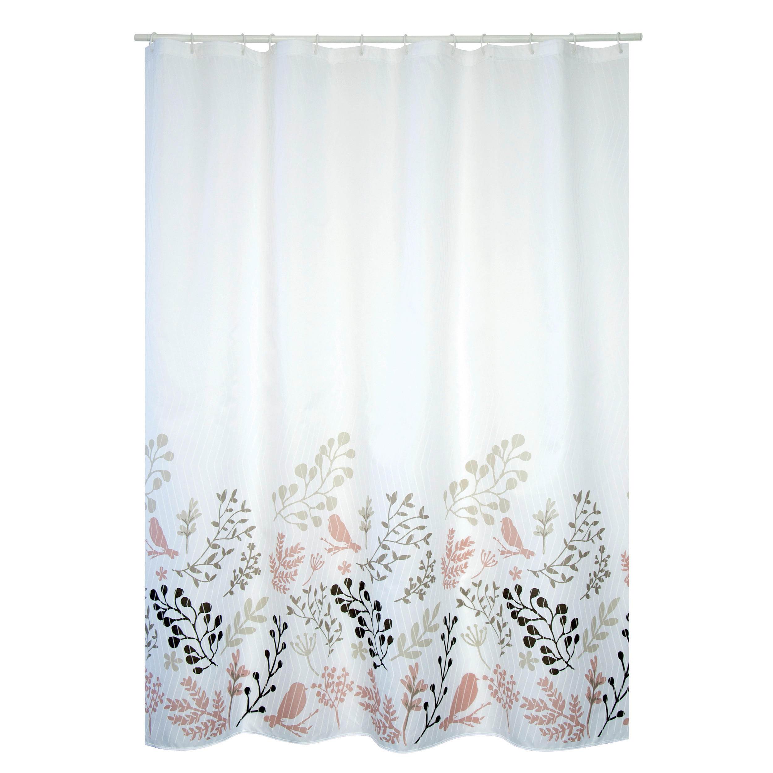 DUSCHVORHANG BIRDS 180/200 cm  - Multicolor, Basics, Textil (180/200cm) - MSV