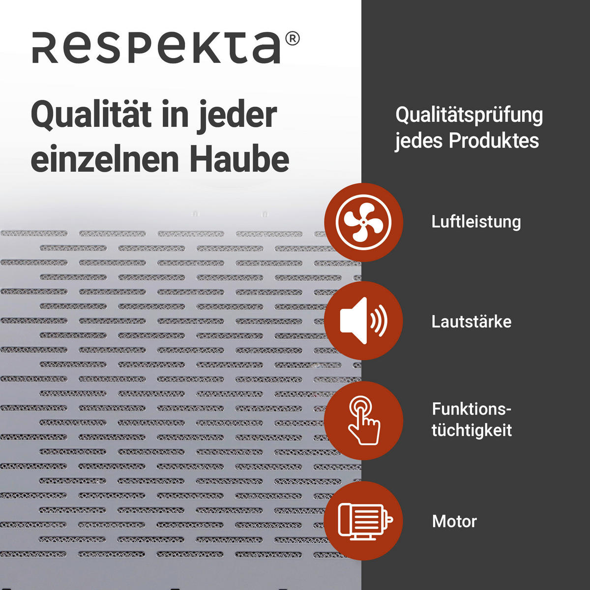 FLÄKTKÅPA DH640IXL  - stålfärgad, Trend, metall (60/7,6/47cm) - Respekta