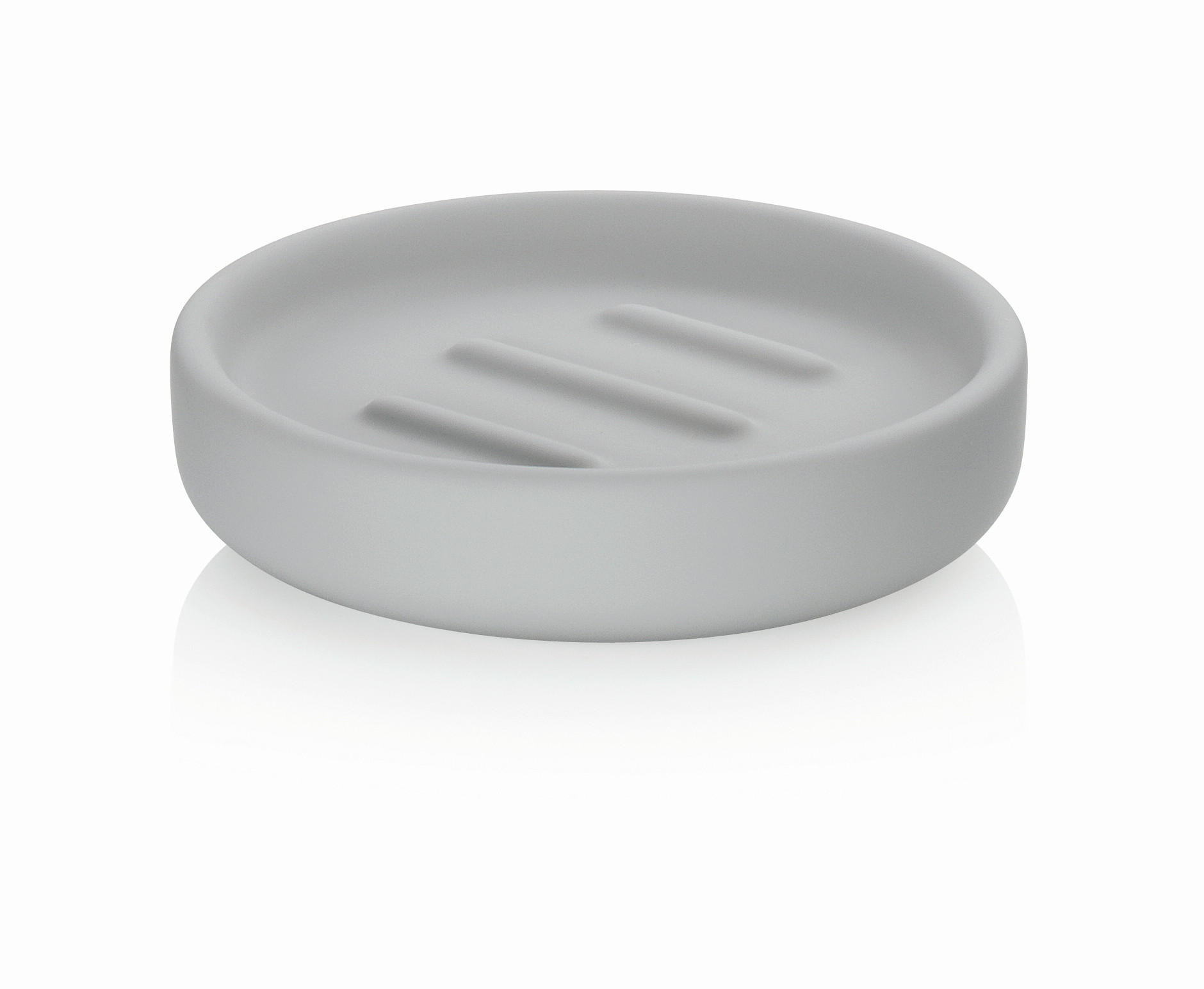 SEIFENSCHALE - Hellgrau, Basics, Keramik (11,5/3cm) - Kela