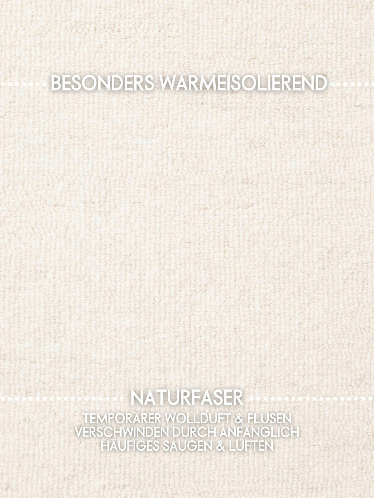 WOLLTEPPICH 200 cm Puristic Creme rund  - Creme, Basics, Textil (200cm) - Elle Decoration